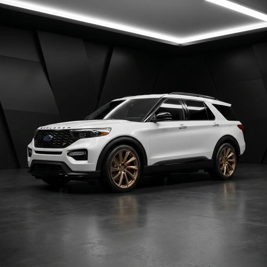 Ford Explorer ST with bronze forged wheels and big brake kit